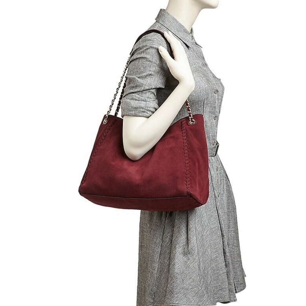 TORYBURCH MARION SLOUCHY SUEDE BAG